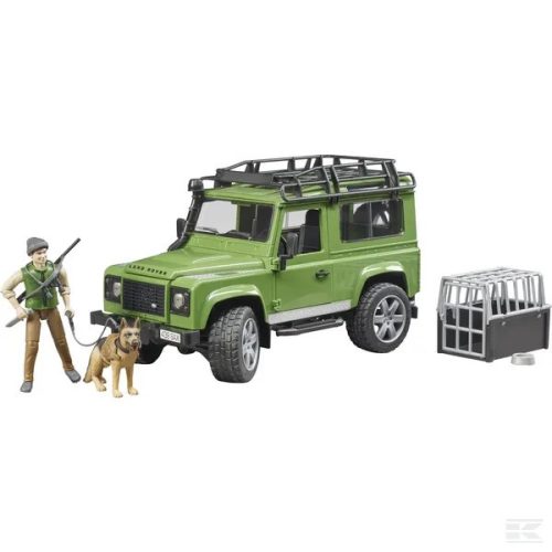 BRUDER LAND ROVER + ERDÉSSZEL ÉS KUTYÁVAL
