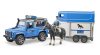 BRUDER LAND ROVER + LÓSZÁLLÍTÓ UTÁNFUTÓ
