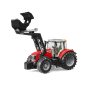 BRUDER MASSEY FERGUSSON 7624 + HOMLOKRAKODÓ